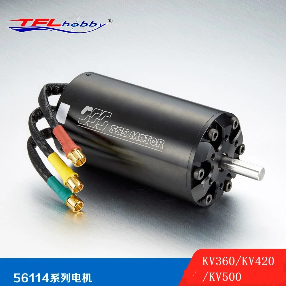 

High Quality SSS 56114 KV360 KV420 KV500 Brushless Inner Rotor Motor w/o water cooling for RC Boat & Electric Surfboard