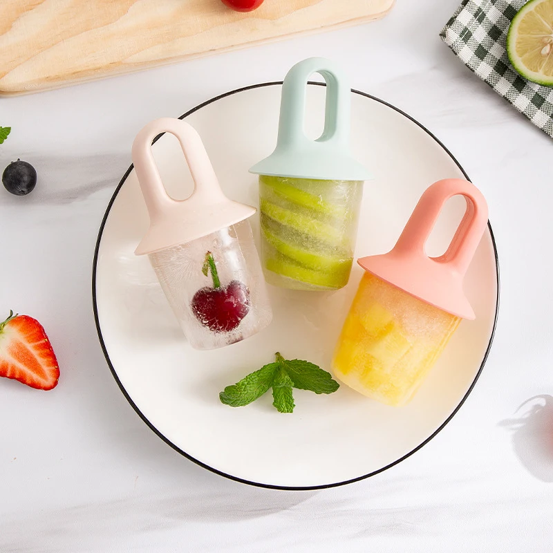 

1Pcs Ice Cream Popsicle Mould Silicone Non-toxic Popsicle Ice Cream Mold Innovative Cute Homemade Stick Ice Cream Maker