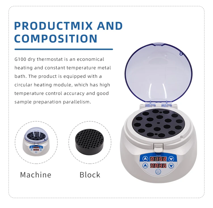 Digital Dry Bath Heating Thermostat Metal Bath Used in Molecular Biology Clinical Testing Chemical Analysis Etc