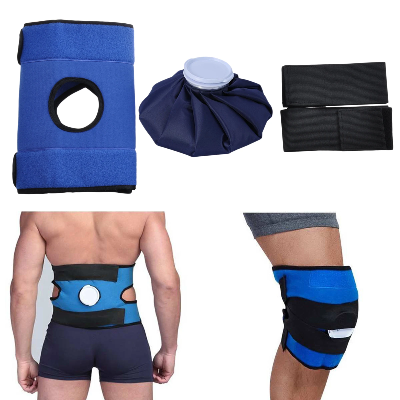 1PCS Sport Injury Ice Bag Reusable Heat Cold Cooler Pack For Injury Knee Head First Aid Therapy Pain Relief Medical Ice Bag