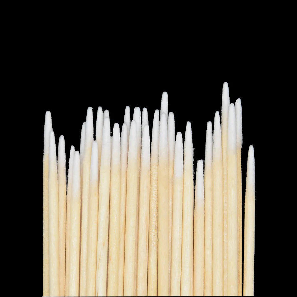 Disposable Cotton Swab Lint Free Micro Brushes Wood Cotton Buds Swabs Ear Clean Stick Eyelash Extension Glue Removing Tool