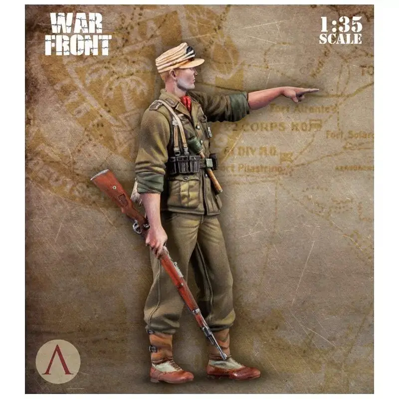 1/35 (50-60mm)  Resin Soldier Model Kits German Colorless And Self-assembled DE-05