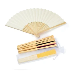 Personalized Carved Folding Fans, Wedding Party, Guest Gifts, Baby Bathroom Decoration, Transparent Gauze Bag, Any Logo, 50