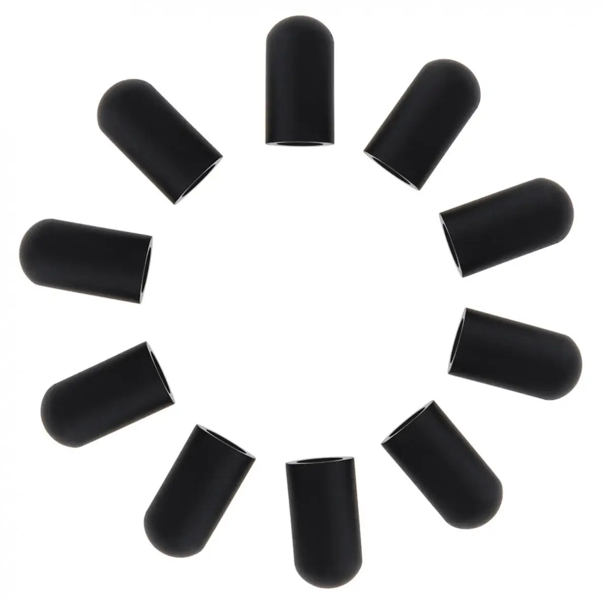 10pcs Silicone Drum Stick Sleeves Sticks Head Protective Mute Cover Cap for Jazz Snare Electronic Dumb Drum Exercise