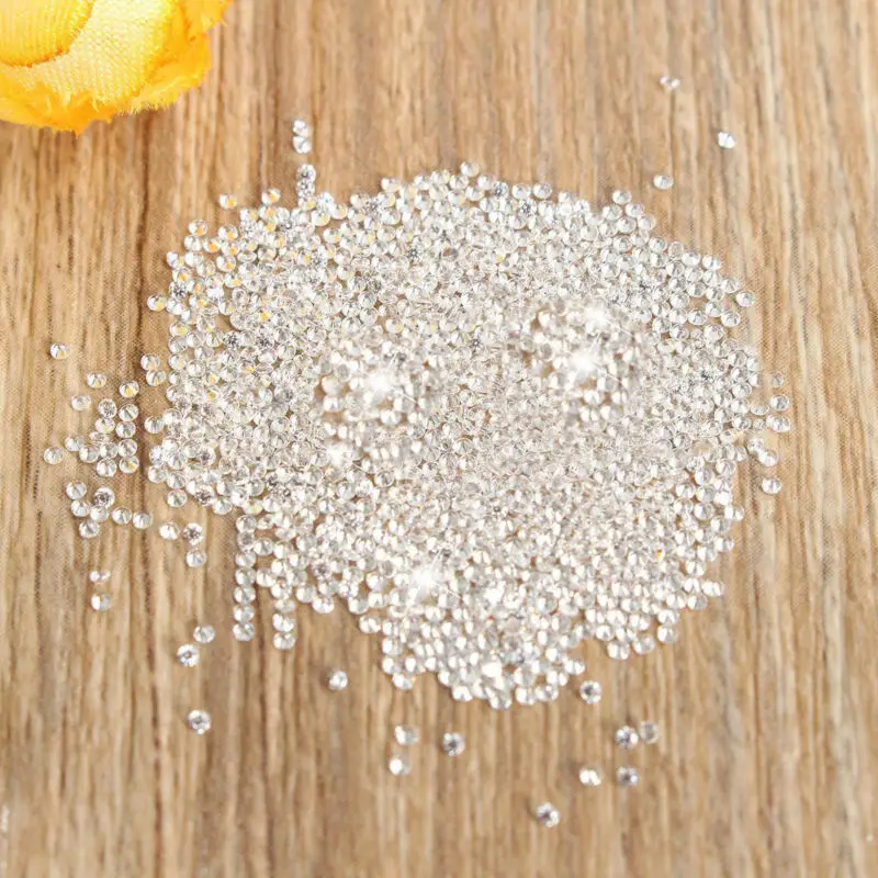 100/500pcs/2mm 3A rotondo brillante taglio sciolto bianco Cubic Zirconia pietre gemme CZ per gioielli