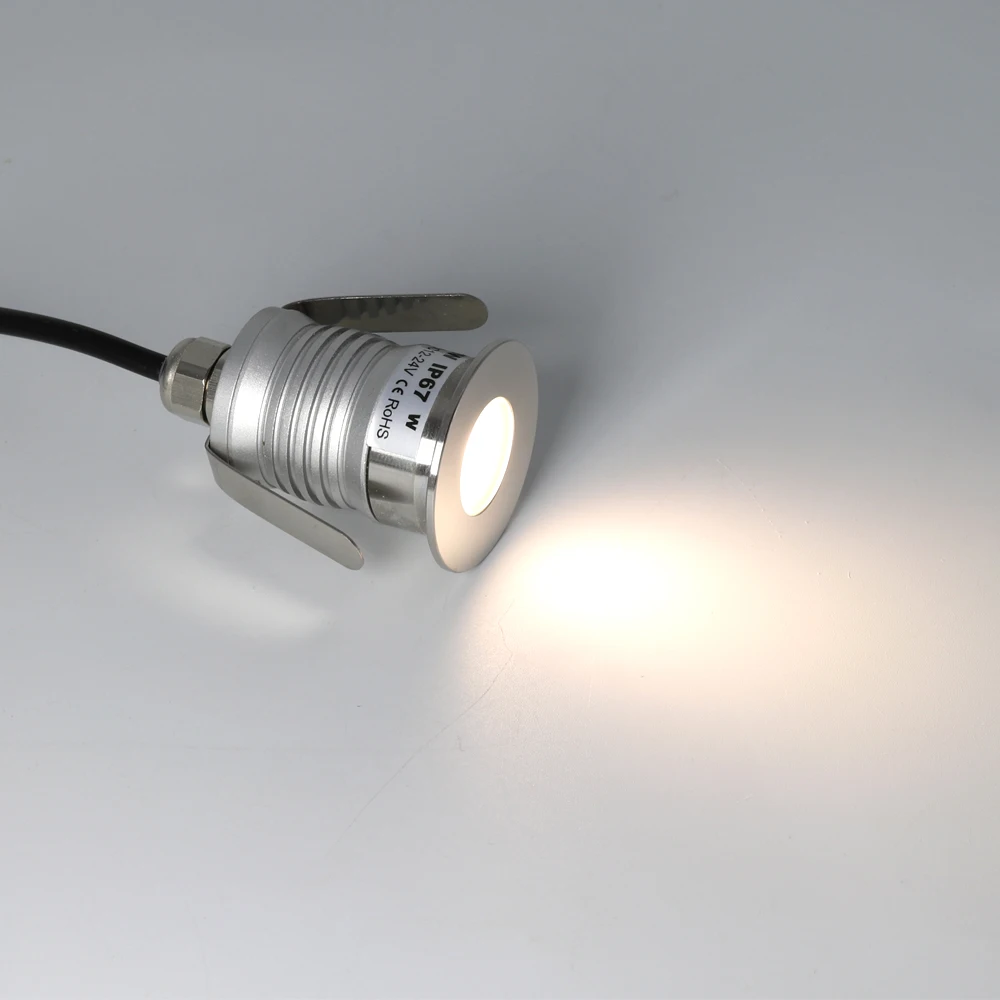 Imagem -05 - Lâmpada Subterrânea 1w Luz Ip67 à Prova Dágua para Embutir no Chão Jardim Caminho Enterrado Luz para Quintal 12v24v