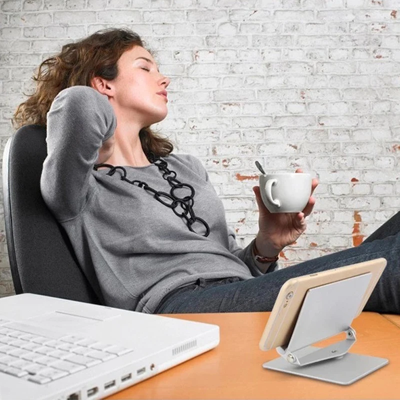 멀티 조절식 각도 조절식 노트북 스탠드, 알루미늄, 휴대용 접이식 노트북 마운트, 맥북, 아이패드용 베이스 홀더, 고품질
