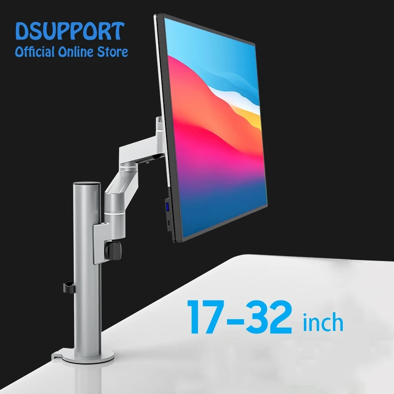

High Quality Aluminum Alloy Free Lifting LED LCD Monitor Holder Table Clamping Full Motion TV Mount
