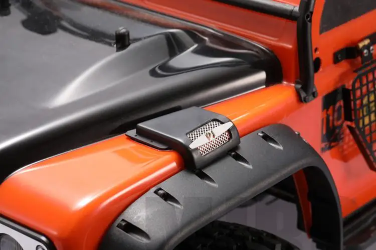 2 pces filtro de ar analógico entrada de ar do motor para 1/10 rc veículo rastreado traxxas Trx-4 defender rc4wd d90 d110 trx4 82056-4