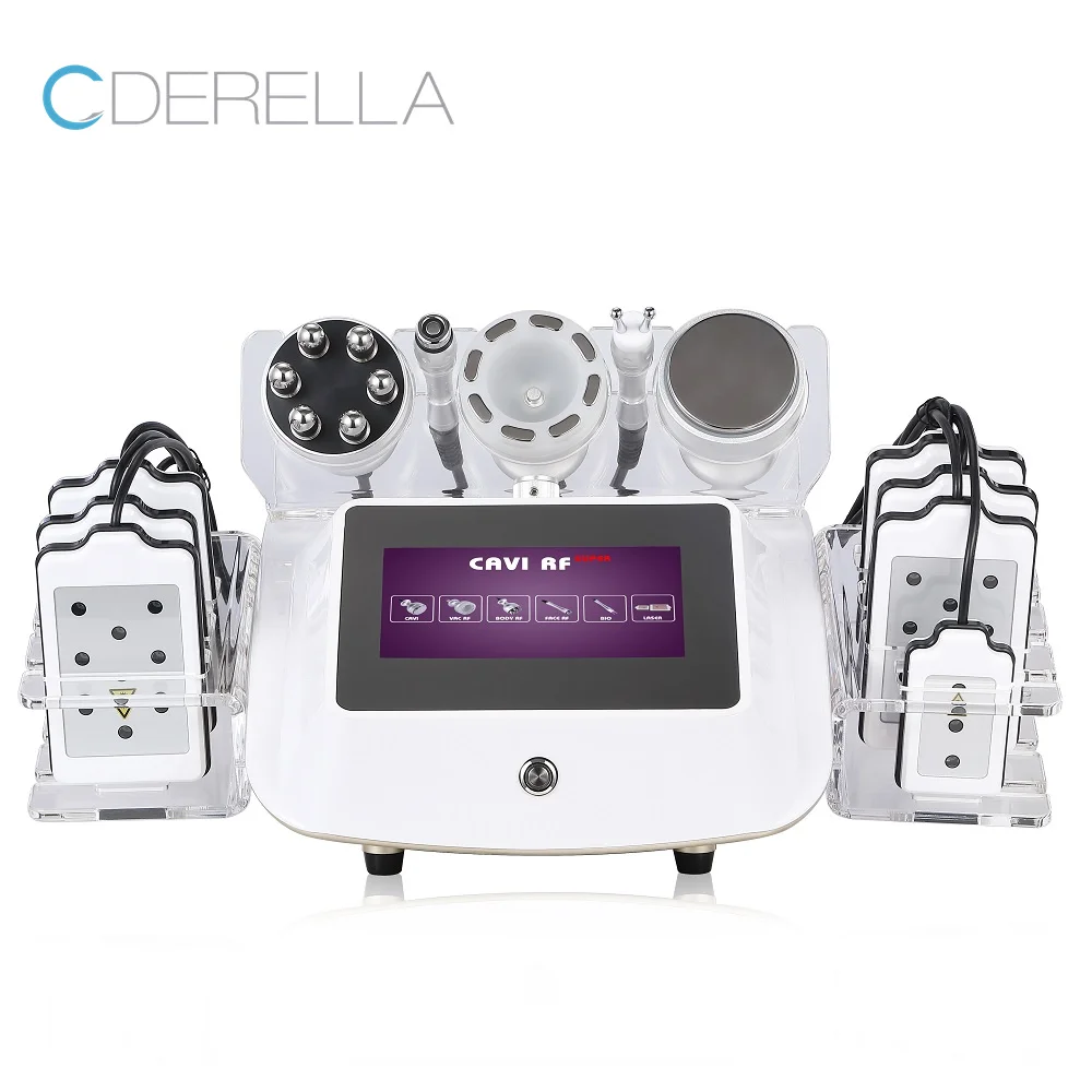 

6 in1 40k Ultrasound Cavitation Machine Body Slimming Face Lifting Vacuum Cupping Massage Anti-Cellulite Skin Beauty Device