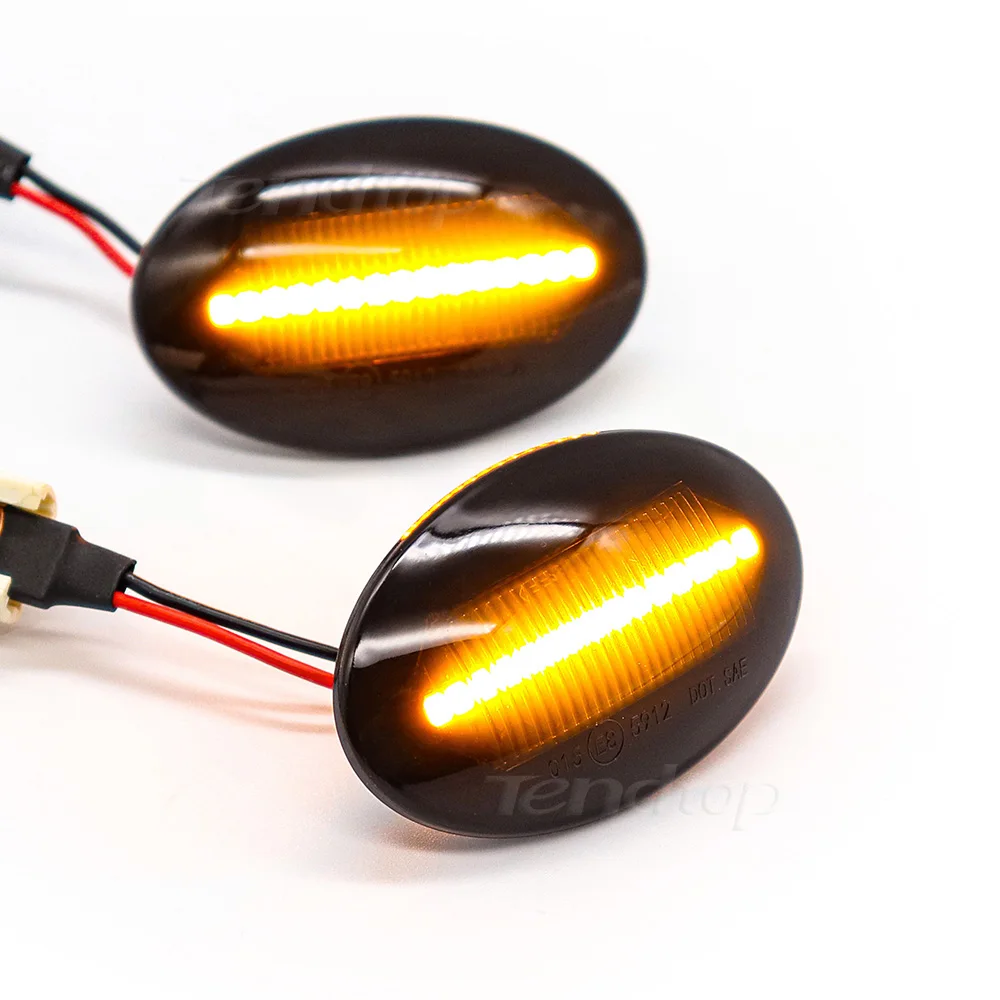 LED 다이나믹 사이드 마커 턴 시그널 블링 어 흐르는 물 포드 피에스타 MK4 MK5 Mondeo MK1 Explorer 2 Transit