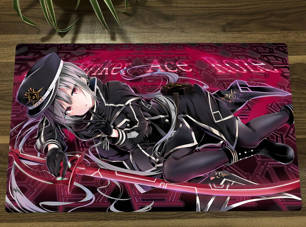 

YuGiOh Sky Striker Ace - Roze TCG Mat Anime Trading Card Game Mat Custom CCG Playmat Anti-slip Mouse Pad 60x35cm Free Bag