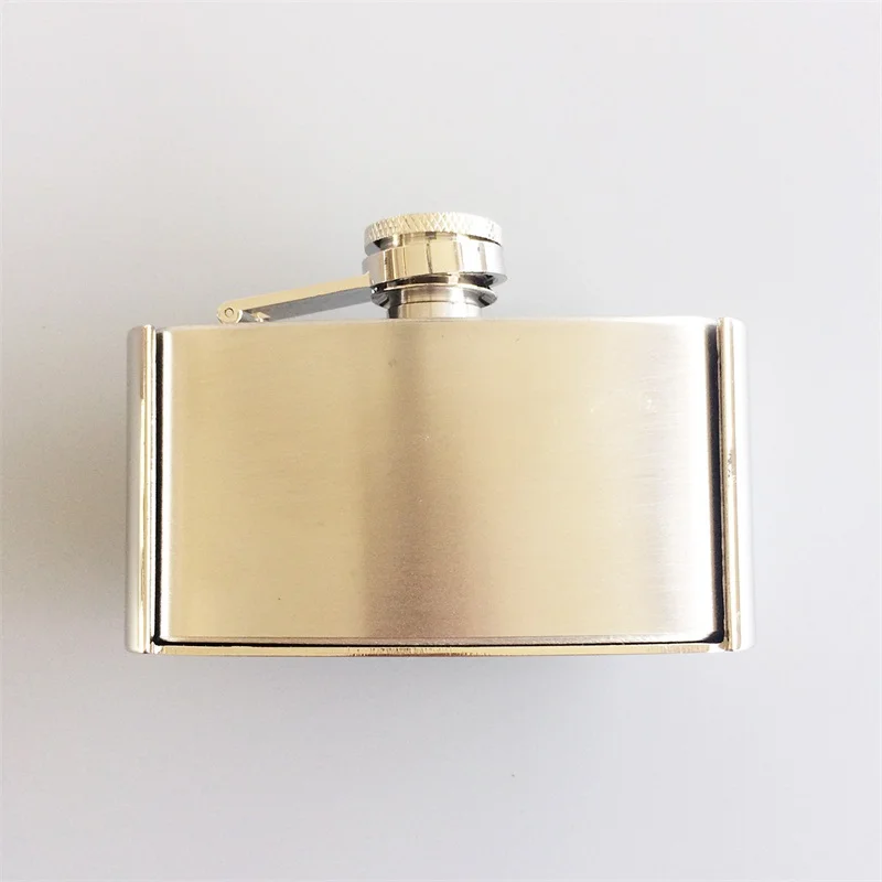 Classic 3 oz Stainless Steel Flask Belt Buckle Gurtelschnalle Boucle de ceinture BUCKLE-FL001