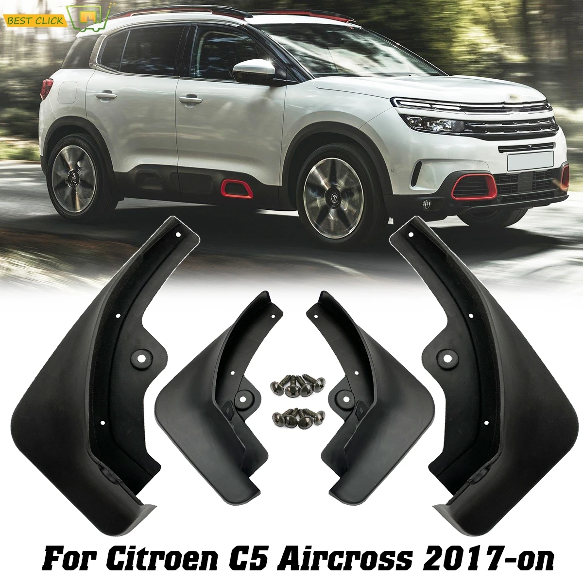 

Front Rear Mud Flaps For Citroen C5 Aircross 2017 2018 2019 2020 Mudflaps Splash Guards Flap Mudguards OE/OEM Number:1636054780