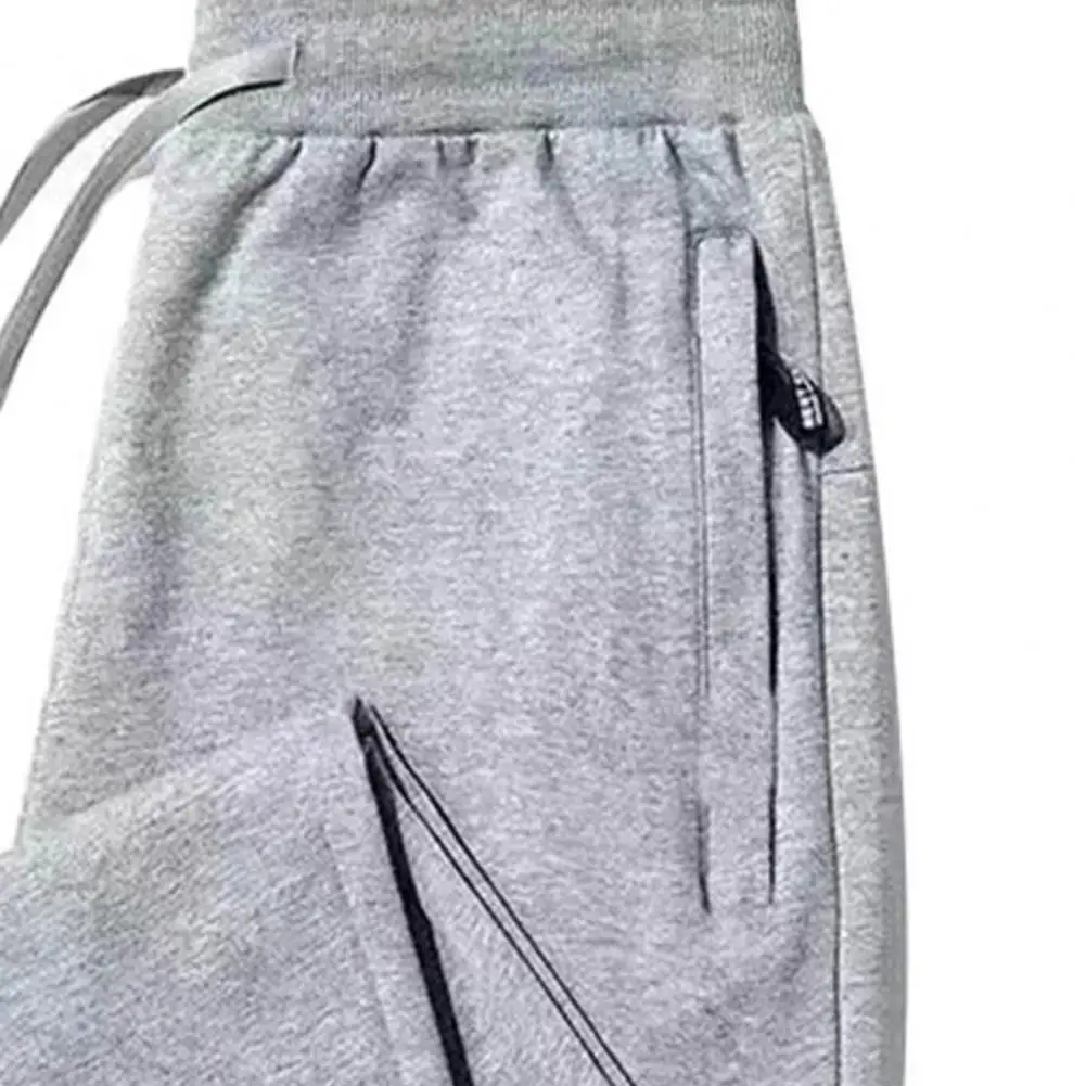 Pantalon Cargo en peluche pour homme, doublure épaisse, poches thermiques à fermeture éclair, survêtement pour usage quotidien, automne et hiver