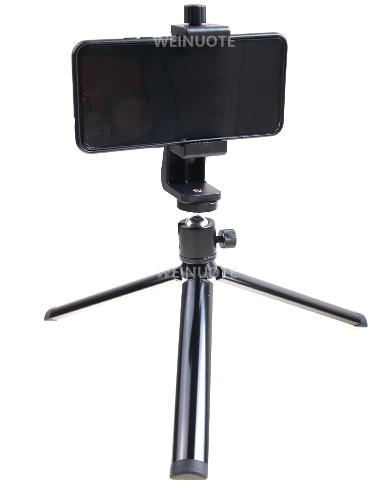 Trípode de cámara de aleación de aluminio, soporte de escritorio para cámara de teléfono, cámara de movimiento GoPro Sjcam, etc. varilla de extensión del estabilizador del teléfono