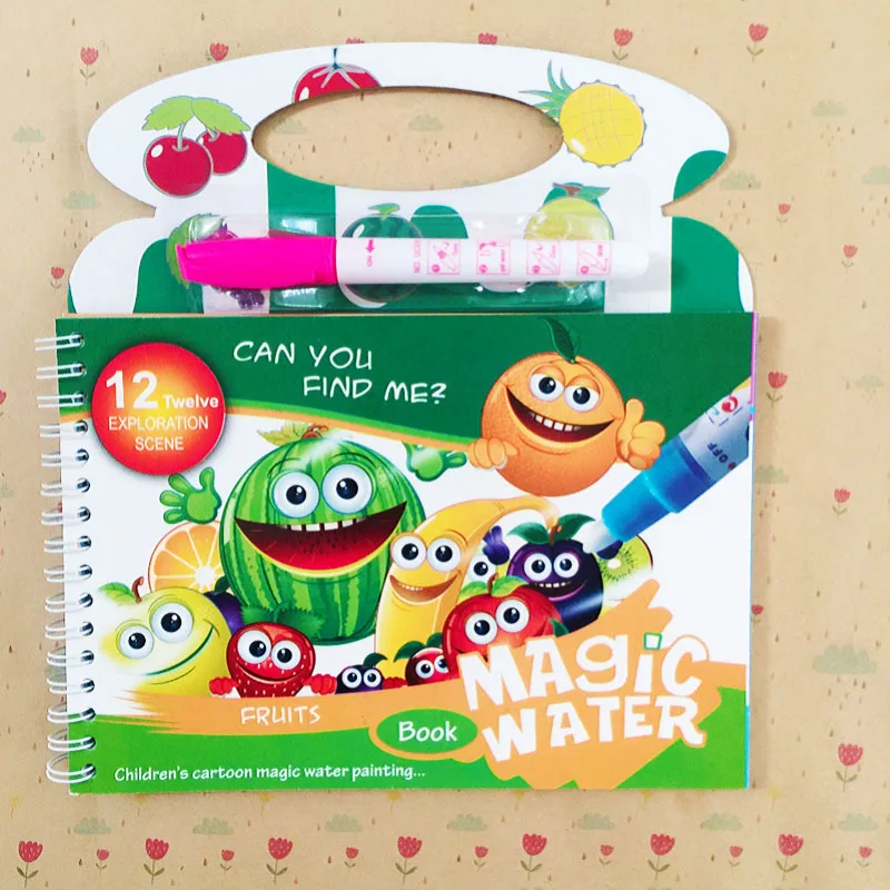 Magic Water Painting Book libro da colorare asilo protezione ambientale colore pittura bordo giocattolo regalo pittura bambini