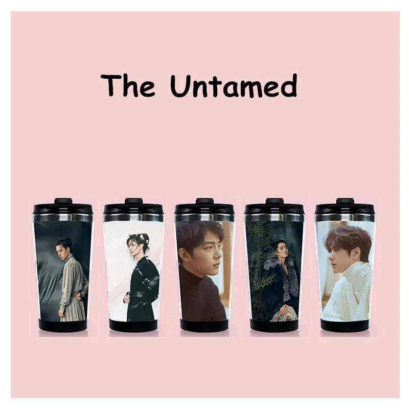 The Untamed Wei WuXian Lan WangJi Water Cup Chen Qing Ling Xiao Double Layer Water Bottle Zhan Wang Yibo Star Around