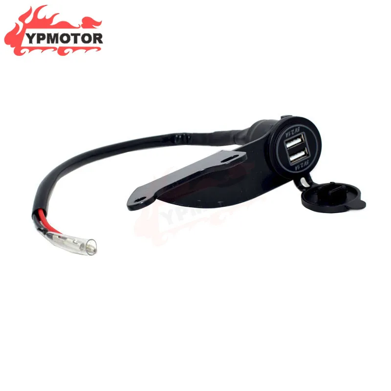 5V 2.1A Street Motorcycle Modified Dual USB Charger Cigarette Lighter Adapter Phone Charge Charging For Honda Rebel CM500