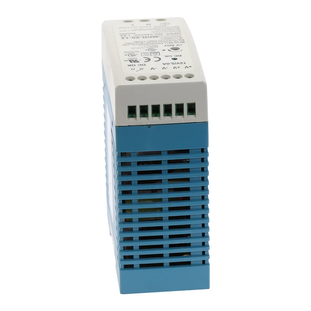 MDR-60 AC to DC 60Watt Single Output 5V 12V 24V 36V 48V Din Rail Switching Power Supply