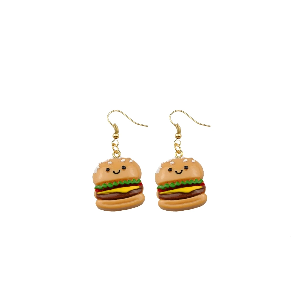 Cake Pizza  Earrings Ice Cream Donuts Drop Hanging Earrings For Women Children Birthday Gift  Drop Shipping