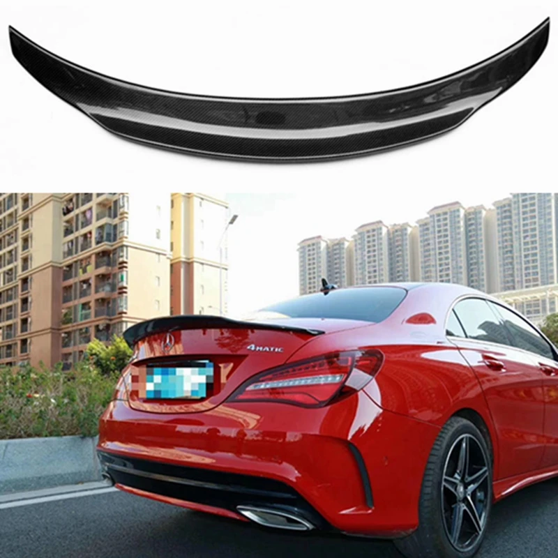 

For Mercedes-Benz CLA W117 CLA180 CLA200 CLA250 CLA260 Carbon Fiber Rear Trunk Wing Spoiler CLA45 PSM Style 2014 +