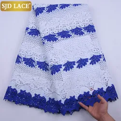 SJD LACE Clearance Style African Lace Fabric 2024 New Nigerian Water Soluble Guipure Cord Lace For Wedding Party Dress Sew 2140