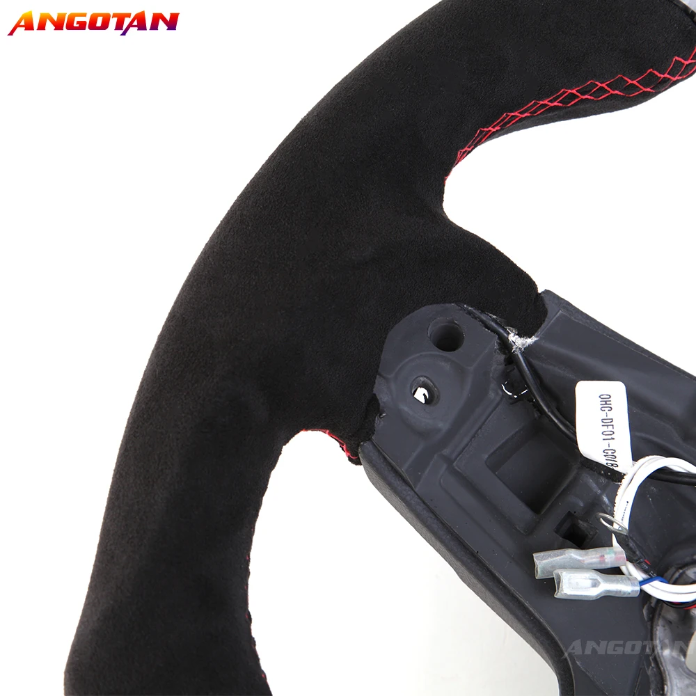 LED Carbon Fiber Steering Wheel Alcantara Leather Fit For Audi RS3 RS4 RS5 S3 S4 S5