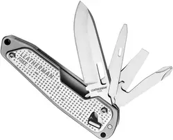 LEATHERMAN - FREE T2 Multitool and EDC Pocket Knife with Magnetic Locking and One Hand Accessible Tools