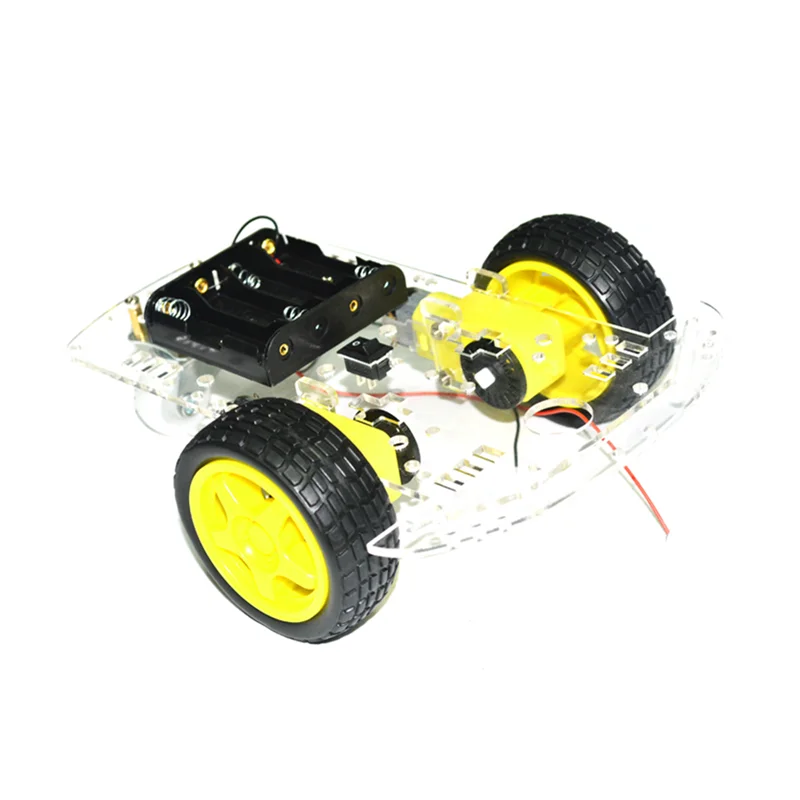 Nowy inteligentny podwozie robota samochodowego 2WD z silnikiem TT i enkoderem prędkości DIY RC Toy TT Motor Remote Control Toy DIY Set