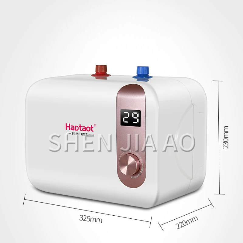 8L Kleine lagerung elektrische wasser heizung Haushalt schnell-heizung typ wasser heizung mechanische digital display Wasser heizung 220v