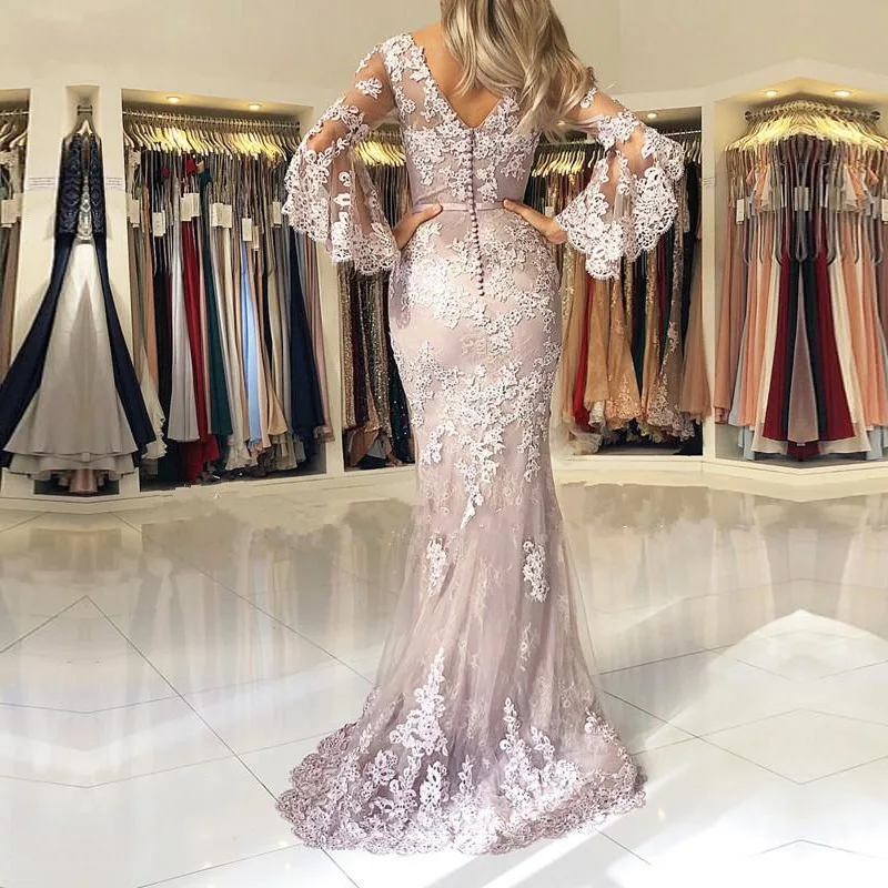 Flared Tank Mouwen Moslim Mermaid Avondjurken 2022 Lace Formele Prom Party Gown Suknie Wieczorowe Ruglooze Robes De Soiree