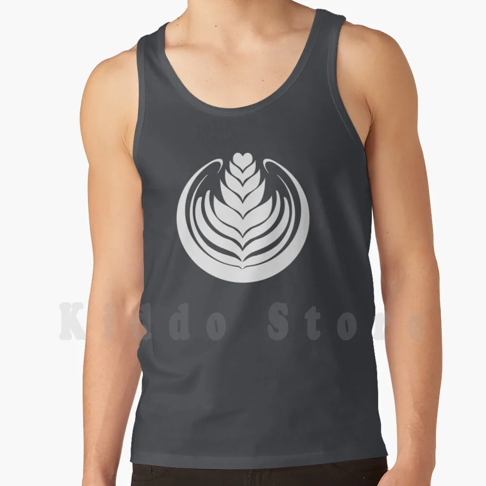 Latte Art Tulip Tank Tops Vest Sleeveless Latte Tulip Barista Coffee Baristi Hario Cappuccino Latte Art Latte Art