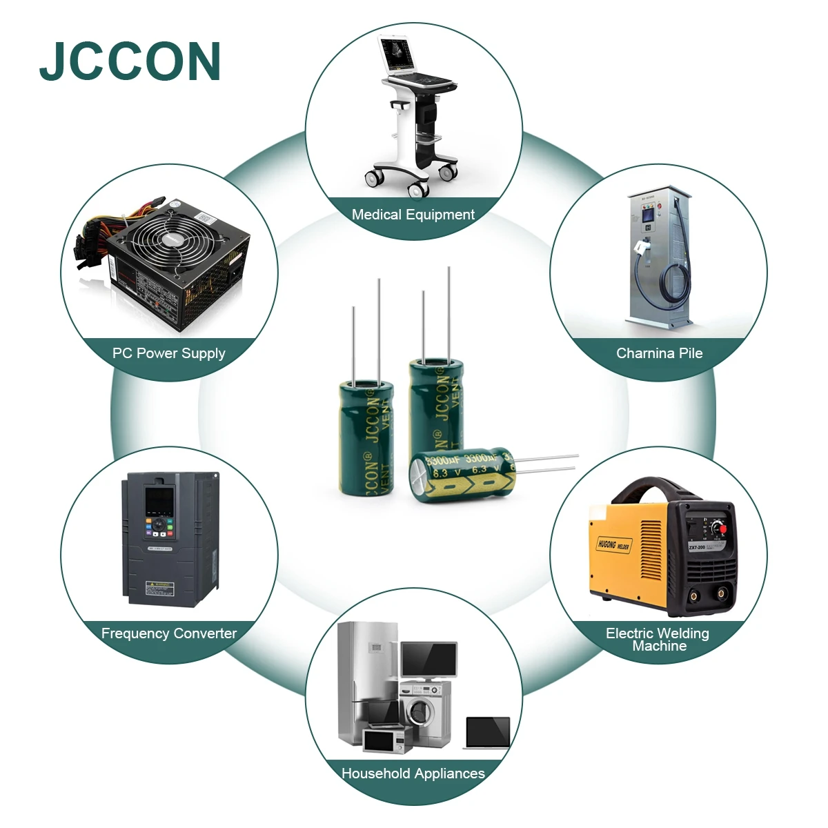 JCCON Aluminium-elektrolytkondensator Hohe Frequenz Niedrigen ESR 6,3 V 10V 16V 25V 35V 50V 63V 100V 400V 450V 100UF 220UF 330UF 470UF