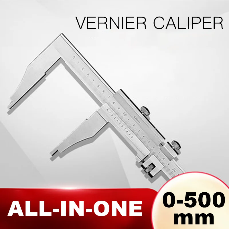 High precision Vernier Caliper 150 200 300 500mm Stainless Steel Laser Scale Vernier Measurement Tool Digital Ruler Micrometer