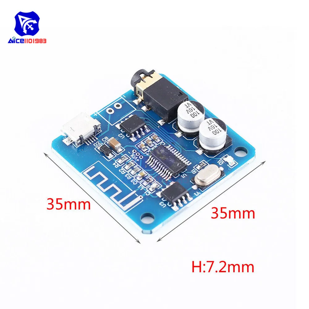 diymore Mini Bluetooth 4.1/ 5.0 MP3 Verlustfreier Decoder Verstärkermodul Micro USB 3.5mm Audioausgang Verstärkerplatine für Auto – Detail 16