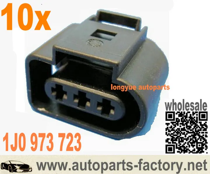 

Longyue 10kit 3 Pin Plug 1J0973723 Connector 1J0 973 723 for VW Audi