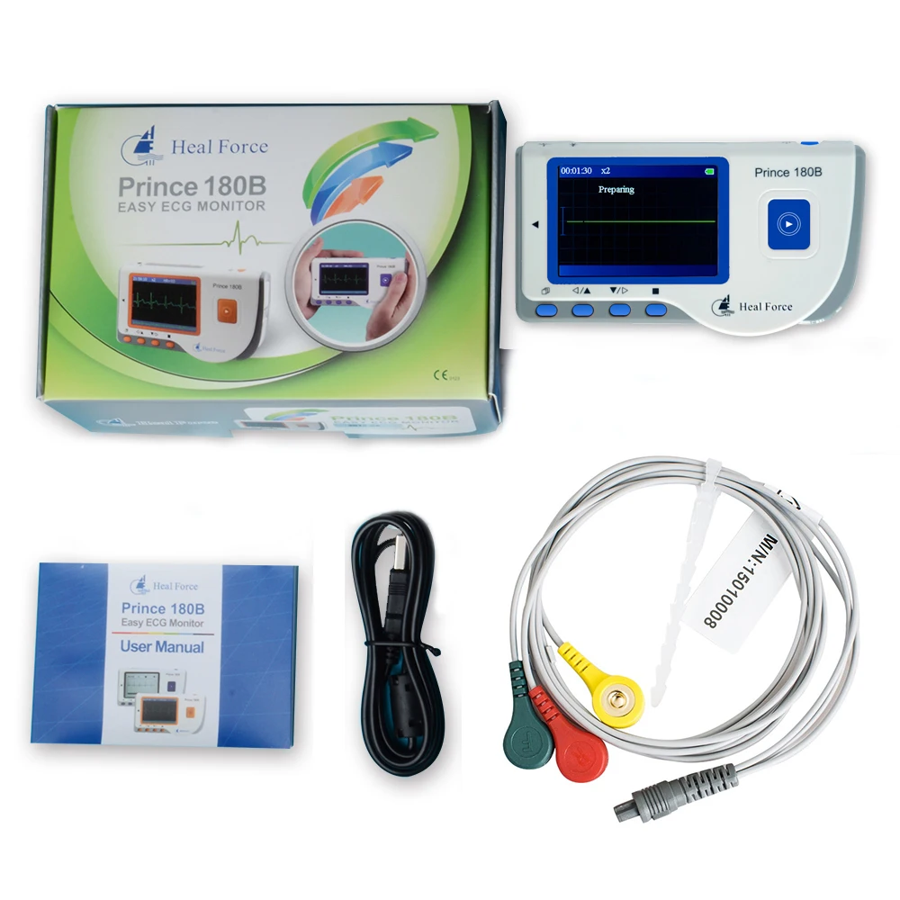 Heal Force Pc 80B Portable Household Ecg Monitor Continuous Measuring