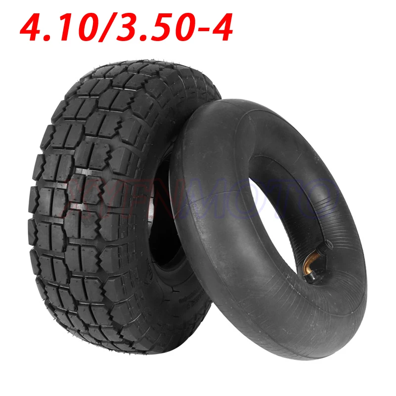 4.10/3.50-4 Inner Outer Tyre 410/350-4 Pneumatic Wheel Tire for Electric Scooter, Trolley Accessories