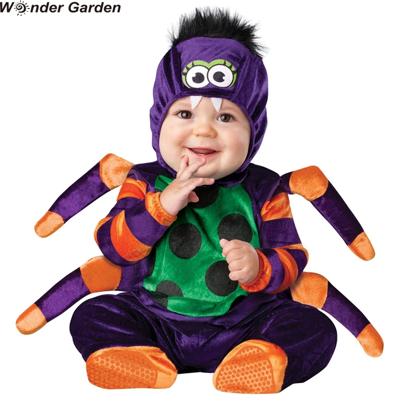 

Wonder Garden Infant Toddlers Baby Spider Costume Halloween Party Cosplay Costumes Christmas Purim Holiday Jumpsuit