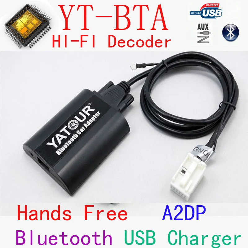 

Yatour Bluetooth MP3 player BTA with Remote control for VW AUDI Skoda Seat 12PIN radios for Smart Phone Hands Free A2DP Music