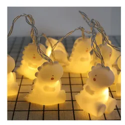 Kawaii Christmas String Light, Dinossauro, Ovelha, Unicórnio, Bateria USB, Kid Night Light, Festa, Quarto, Berçário, Luzes de Fadas, 5m