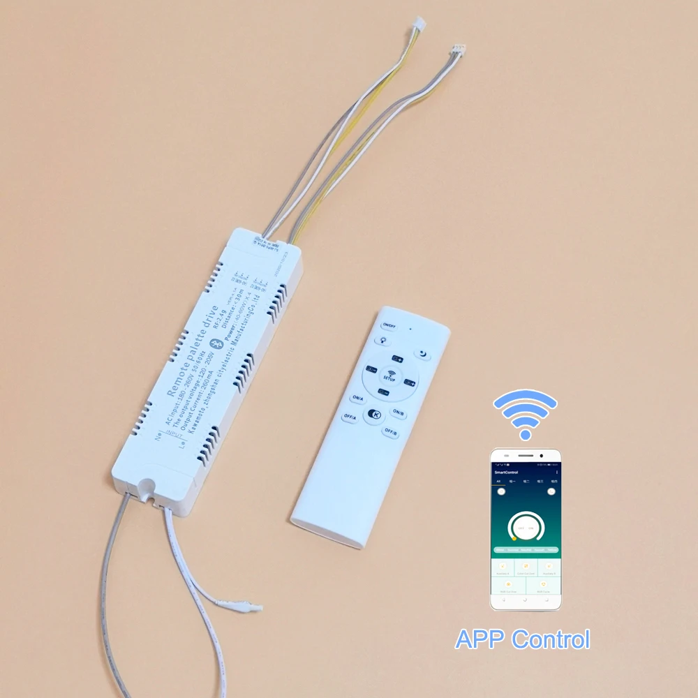 RF 2.4G zdalne sterowanie paletą APP sterowanie bluetooth LED driver (20-40W)X4 (40-60W)X4 transformator oświetleniowy na podwójne kolory LED