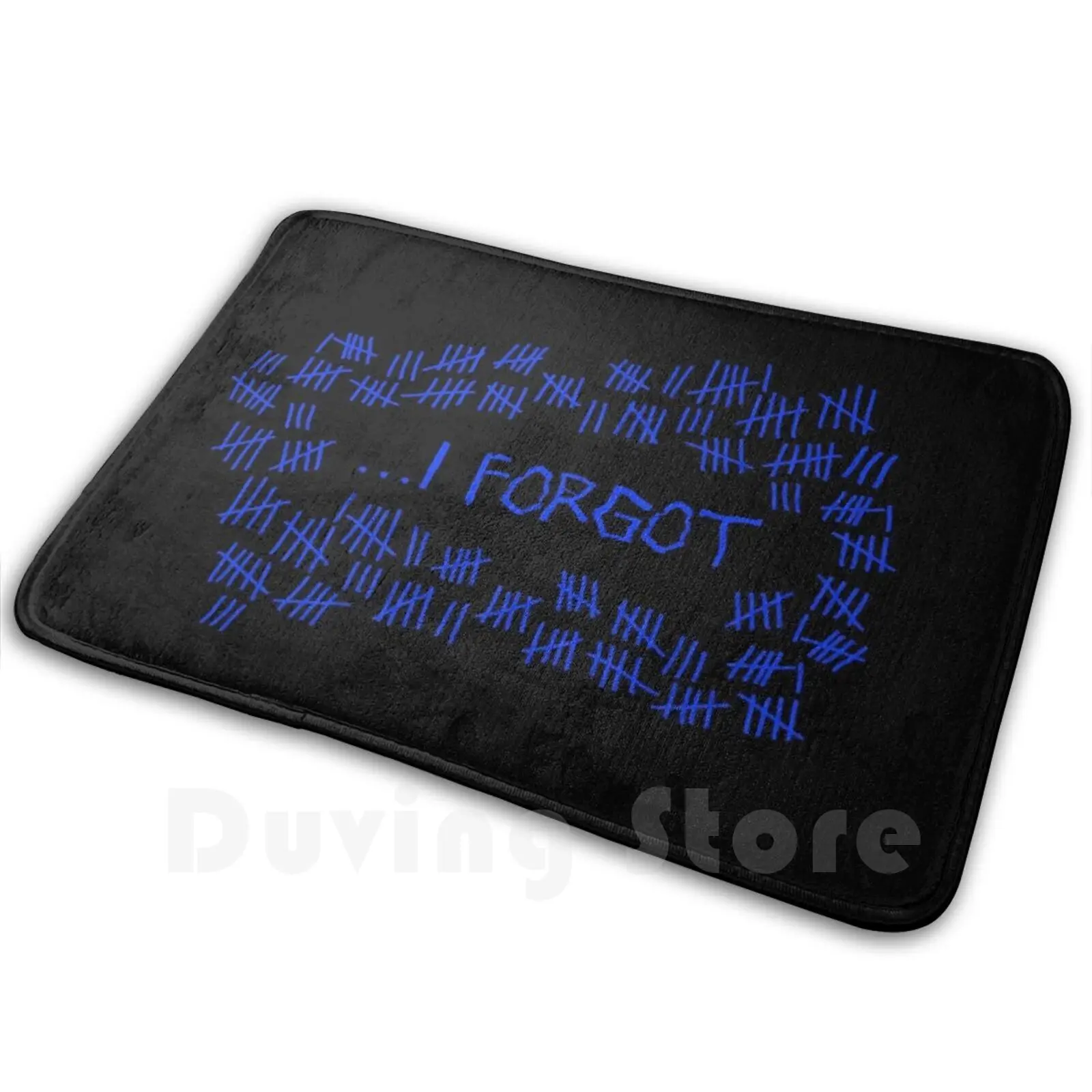 I Forgot #8 Soft Non-Slip Mat Rug 309 Carpet Cushion Sy Phelan April 23 Science Sci Fi Dr Who Line Lines Tick Marks Math