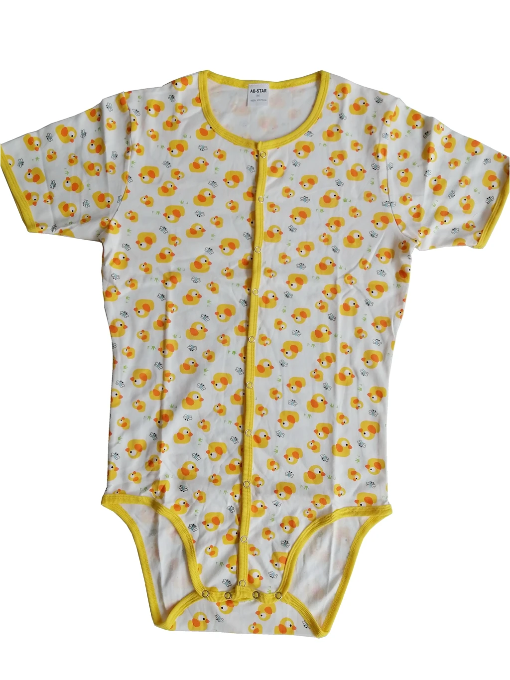 Yellow duck bodysuit with front snaps/adult onesie/adult romper/abdl clothes