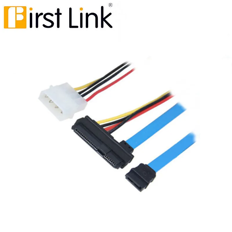 Cable SAS to SATA SFF-8482 Mini SAS 29Pin SCSI to SATA 7Pin with LP4 Molex IDE 4Pin Hard Disk Converter Cable 70CM