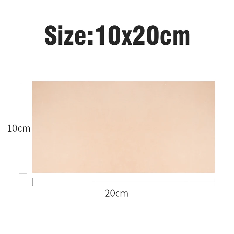 WUTA 10x20cm Vachetta Leather Full Grain Natural Vegetable Tanned Cowhide Handmade DIY Genuine Leather Craft / Tooling Carving