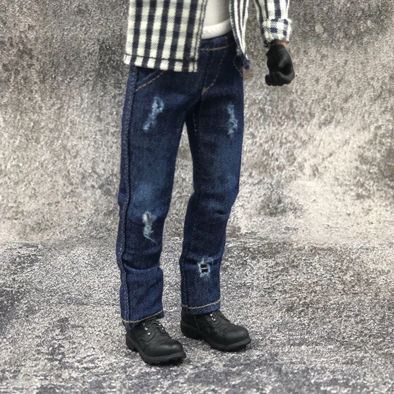 1/12 skala Männlichen Klassischen Jeans für 6 zoll Action Figur Körper Dressup Zubehör Mini Soldat Militär Modell Geändert Kleidung