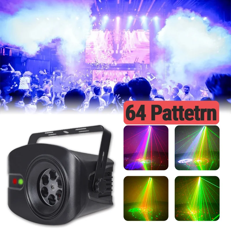 

60 pattern laser projector stage light colorful 4 pattern stage effect light ktv dj disco sound control bar effect lighting lamp