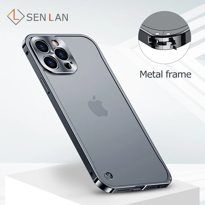 Metal Phone Case For IPhone 12 13 14 15 16 17 Pro Max Cover 16Plus Magnetic  Aluminum Frame Phone Shell For IPHON 16 17 Pro Max - AliExpress 202192403